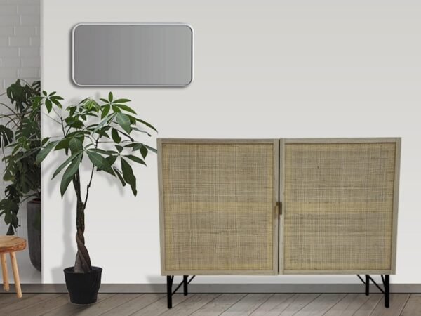 Azura Rattan Wood 2 Door Sideboard