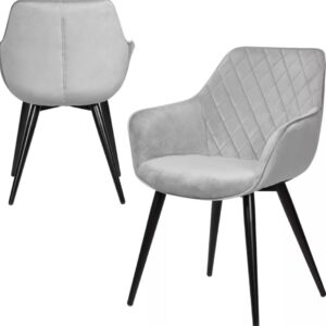 Roccia Modern Black Dining Chairs