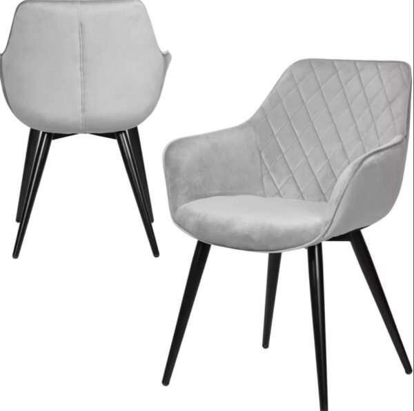 Roccia Modern Black Dining Chairs