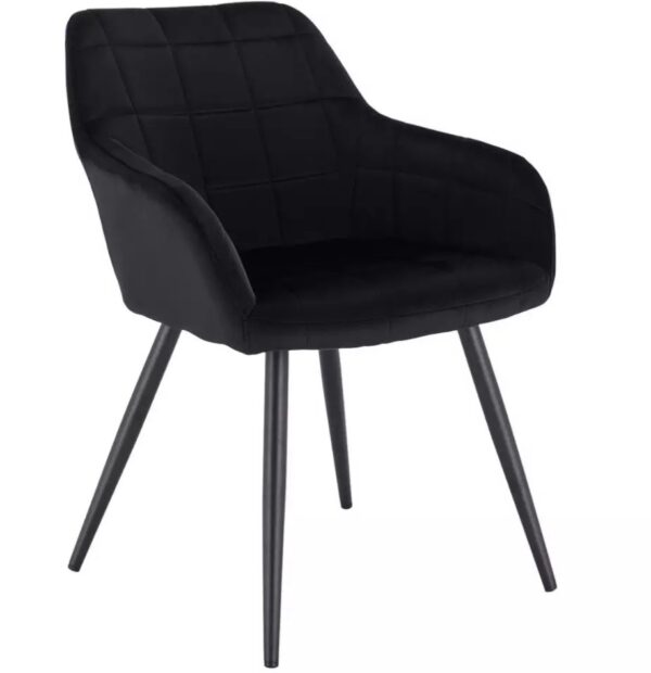 Umayrah Modern Black Dining Chairs