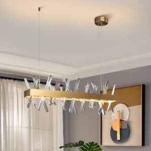 Mira Gold Crystal Ceiling Pendant Light