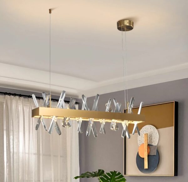 Mira Gold Crystal Ceiling Pendant Light