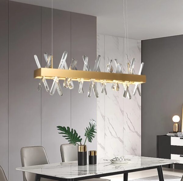 Mira Gold Crystal Ceiling Pendant Light