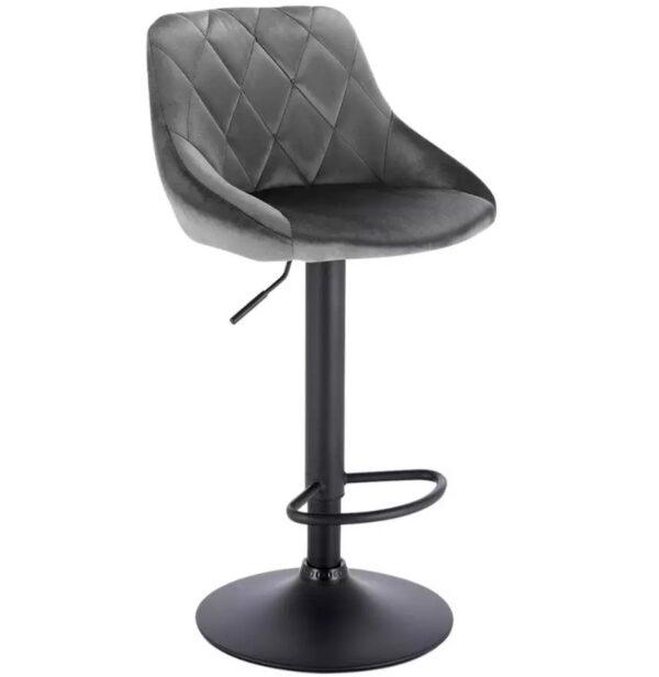 Amira Modern Black Grey Bar Chairs