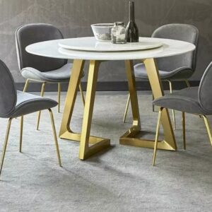 Angela Round Marble Dining Table