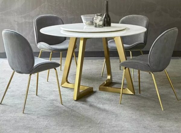 Angela Round Marble Dining Table