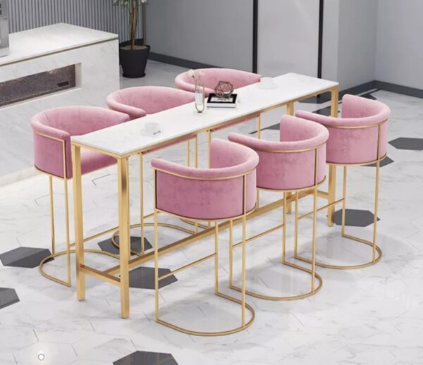 Arianna Modern Pink Bar Chairs