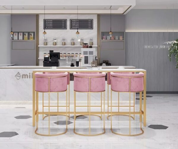 Arianna Modern Pink Bar Chairs