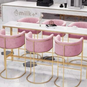 Arianna Modern Pink Bar Chairs