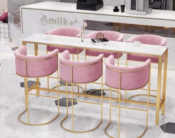 Arianna Modern Pink Bar Chairs