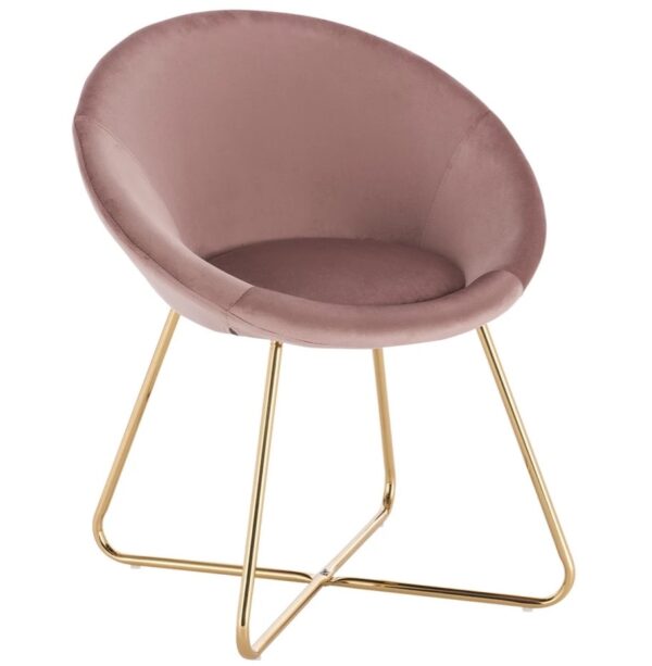 Casa Modern Velvet Grey Pink Blue Gold Accent Chairs