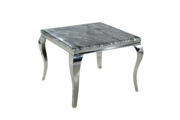 Louis 100cm Marble Glass Dining Table