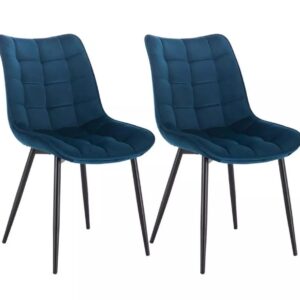 Mario Luxury Blue Black Dining Chairs