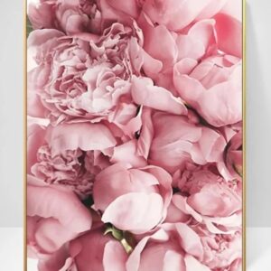 PINK FLOWERS CANVAS PAINTING ART NO FRAME