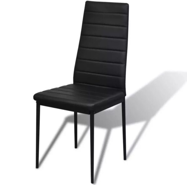 Ricardo Modern Black Dining Table Chairs Set