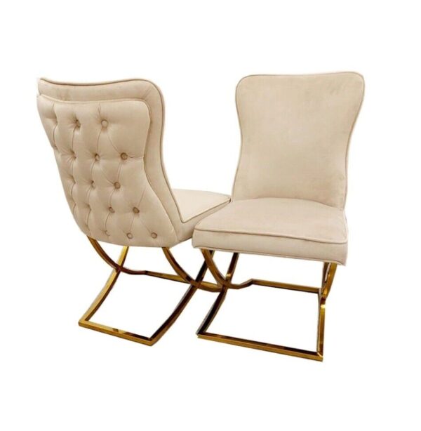 Amira Luxury Gold Dining Chair