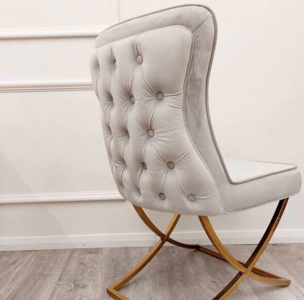 Amira Luxury Gold Dining Chair