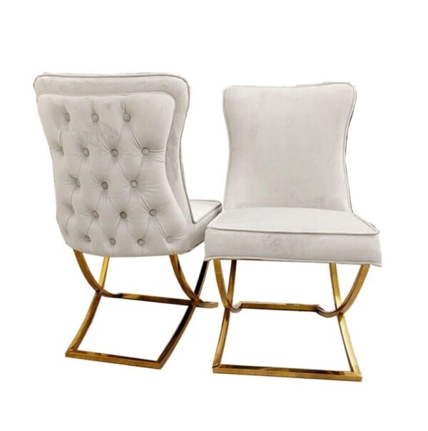 Amira Luxury Gold Dining Chair