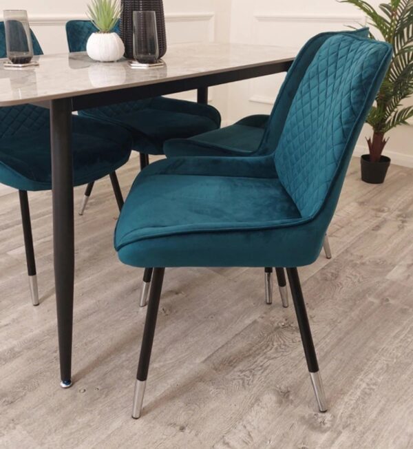 Amy Luxury Velvet Italian Dining Chair