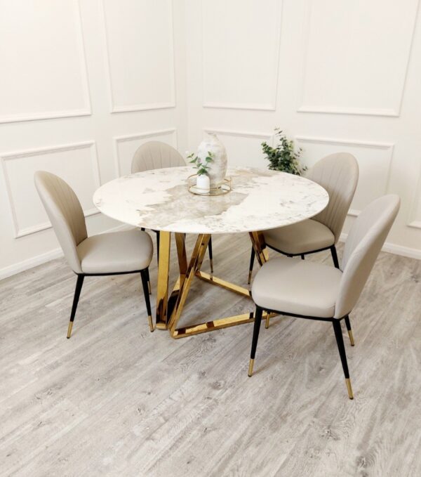 GOLD Aisha dining Table