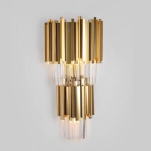 Celia Modern LED Gold Crystal Wall Light