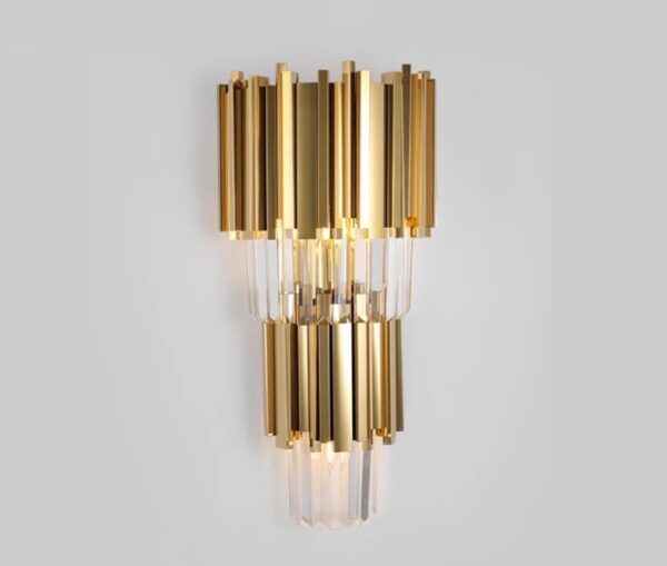 Celia Modern LED Gold Crystal Wall Light