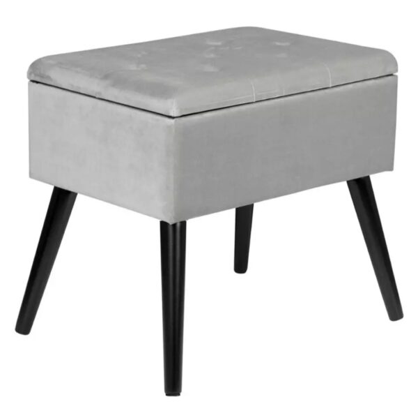 Compton Velvet Storage Stool