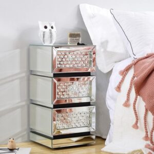 Melissa Mirrored Bedside Cabinet