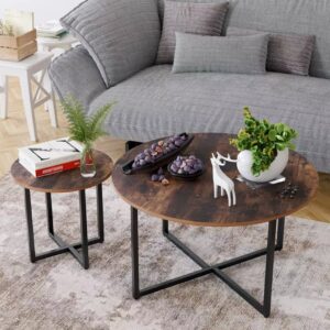 Peru Wood Coffee Table Set